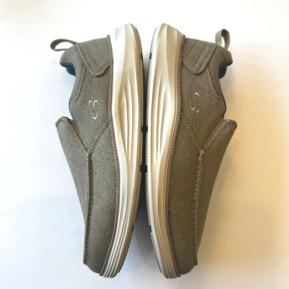 Concept 3 by Skechers Men 7‎ Tan Khaki Slip On Loafer Memory Foam Sneaker Casual